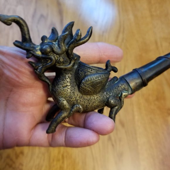 VINTAGE THAI DRAGON PIPE - decorative - Picture 4 of 8